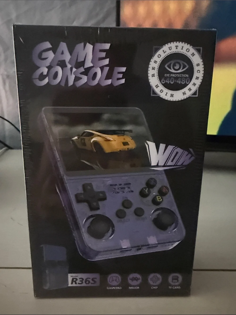 Handheld R36S - Purple Portable Gaming System